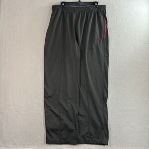 Y2K Nike Track Pants Mens XL Gray Red Baggy Relaxed Sweatpants Loose Vintage